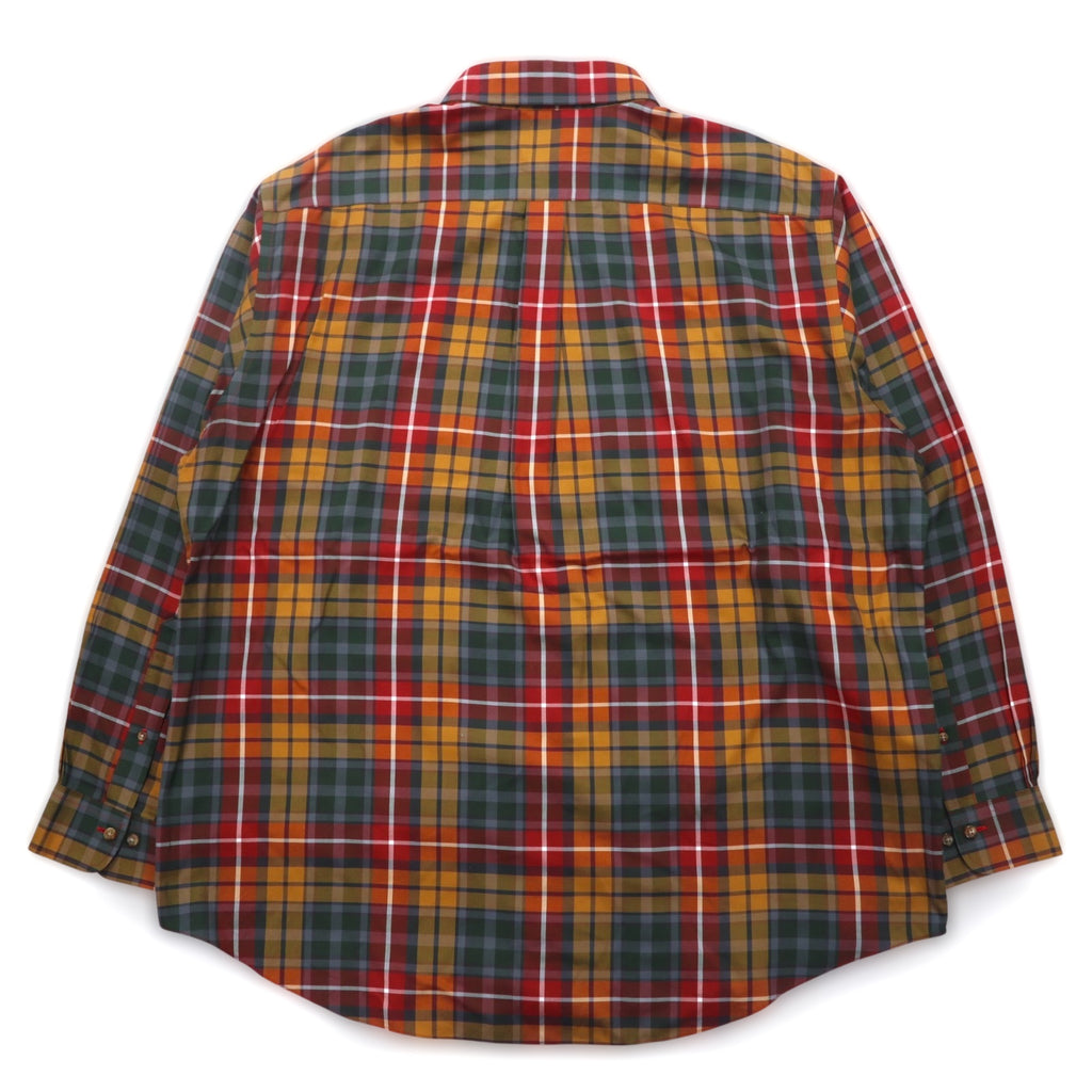 Brooks Brothers Button Down Shirt XL Red Yellow Green Check Multicolor