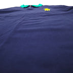 POLO RALPH LAUREN ビッグポニー刺繍 ポロシャツ 2XL ビッグサイズ ネイビー コットン 鹿の子