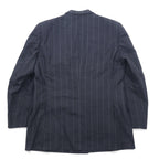 Burberrys オールド ダブル テーラードジャケット XL グレー ウール ストライプ 日本製