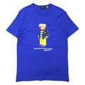 日本然リトテ-古着オンライン-POLO RALPH LAUREN ポロベア プリント Tシャツ M ブルー コットン CUSTOM SLIM FIT-POLO RALPH LAUREN Polo Bear Print T-Shirt M Blue Cotton CUSTOM SLIM FIT