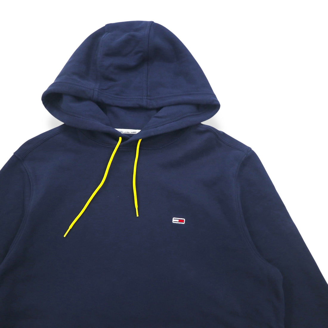 TOMMY JEANS Pullover Hoodie L Navy Back Print Mikina Flag Graphic DM0DM08703