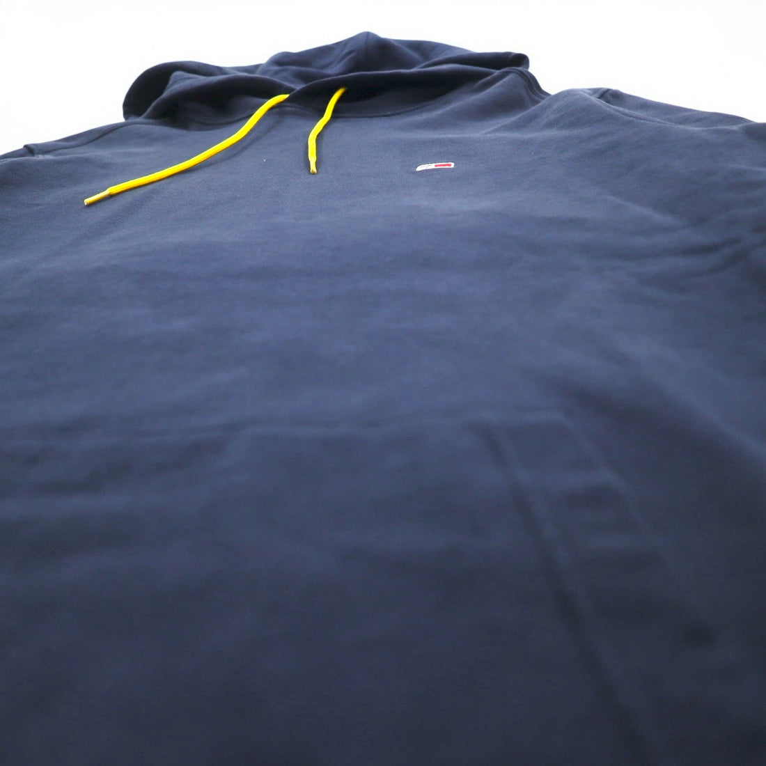 TOMMY JEANS Pullover Hoodie L Navy Back Print Mikina Flag Graphic DM0DM08703