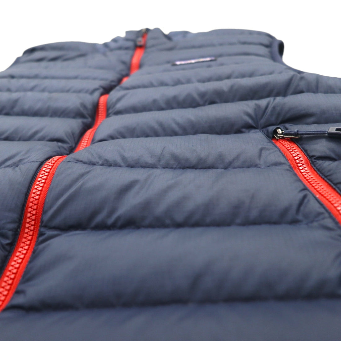 Patagonia Down Sweater Vest, Small, Navy, Goose Down, 84622, Full Zip, High Neck