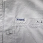 Columbia PFG オムニシェード OMNI-SHADE スラックタイドキャンプシャツ フィッシングシャツ XL グレー ポリエステル FM7042