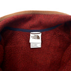 THE NORTH FACE ハーフジップ フリースジャケット M レッド ポリエステル