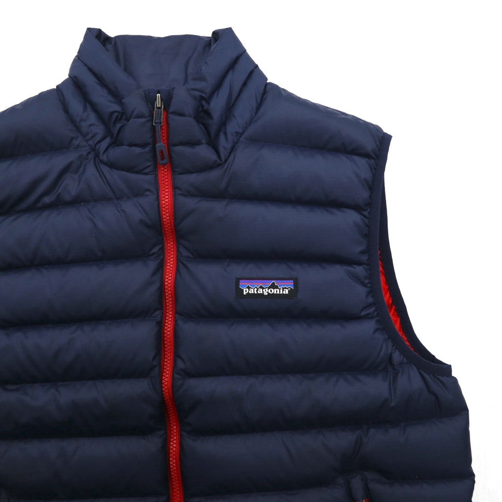 Patagonia Down Sweater Vest, Small, Navy, Goose Down, 84622, Full Zip, High Neck