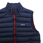 Patagonia Down Sweater Vest, Small, Navy, Goose Down, 84622, Full Zip, High Neck