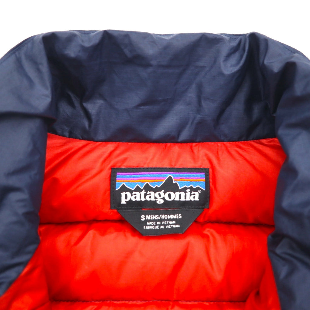 Patagonia Down Sweater Vest, Small, Navy, Goose Down, 84622, Full Zip, High Neck
