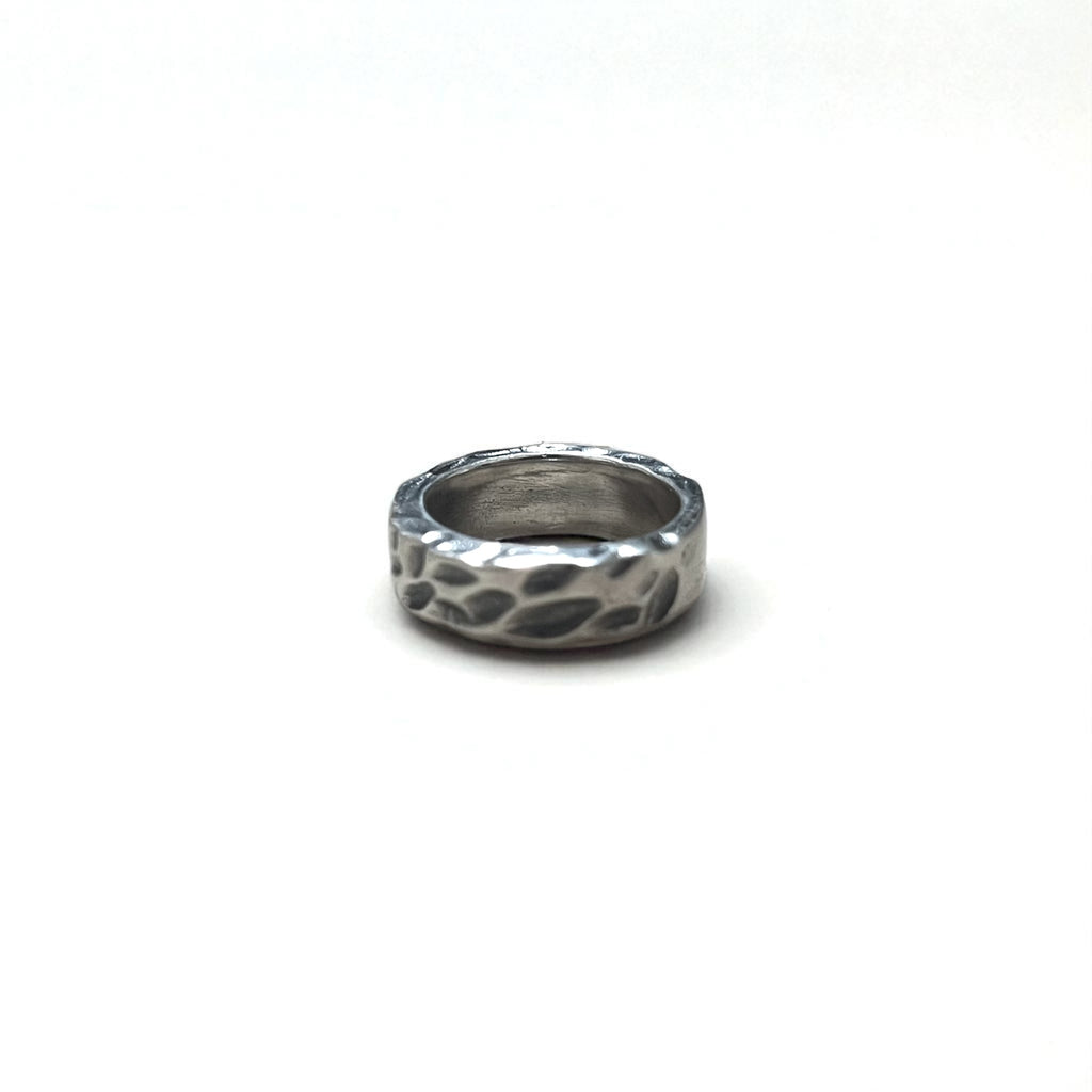 Vintage Silver Ring, Hammered Texture, Hammerwork, Hammered Ring, Size 13, 925 Silver