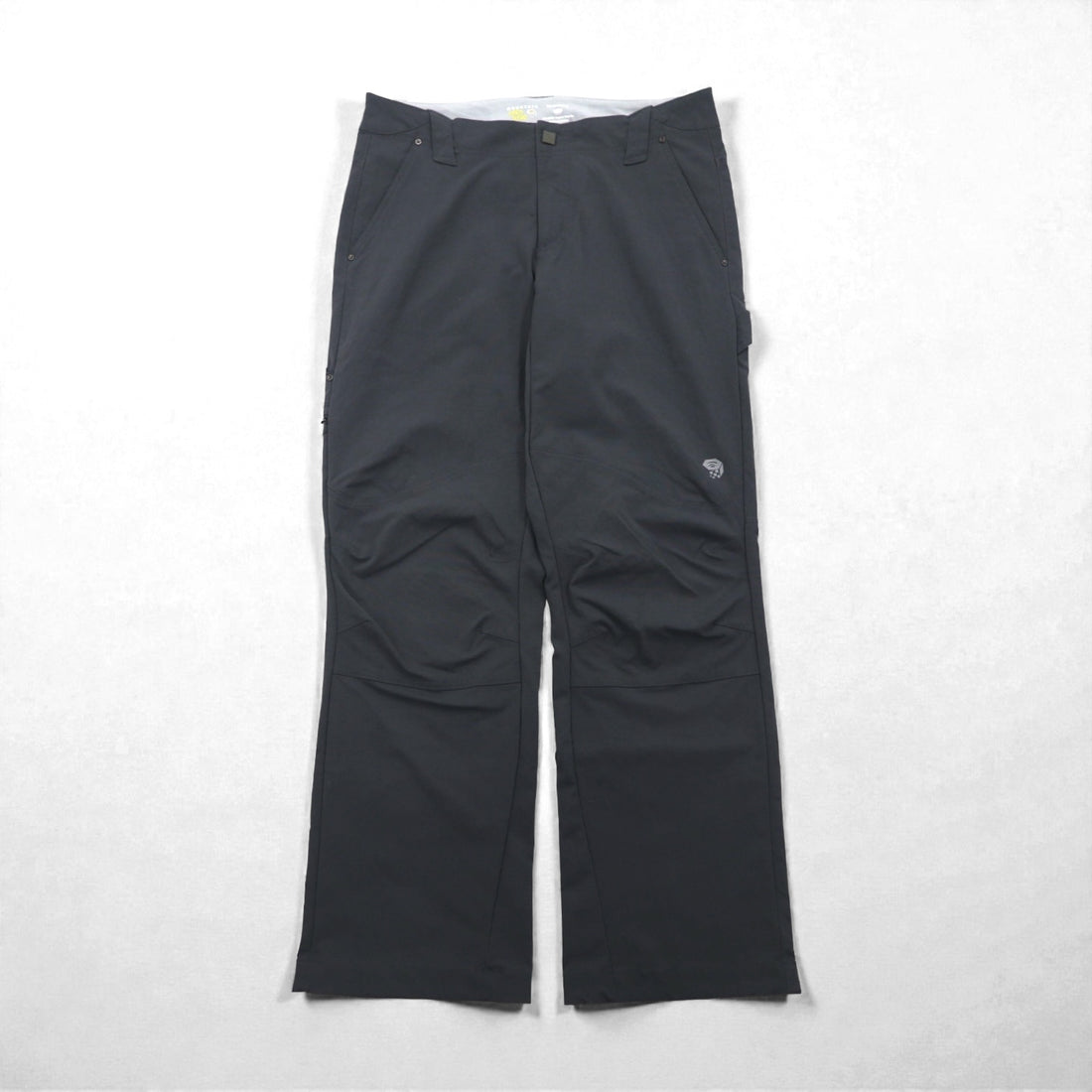MOUNTAIN HARDWEAR PIERO PANT OM2819, Jersey L, Gray Nylon Waterproof Stretch Climbing/Trekking Pants