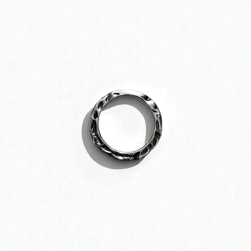 Vintage Silver Ring, Hammered Texture, Hammerwork, Hammered Ring, Size 13, 925 Silver