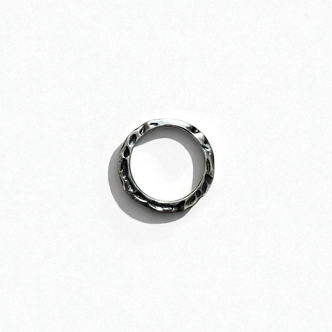 Vintage Silver Ring, Hammered Texture, Hammerwork, Hammered Ring, Size 13, 925 Silver