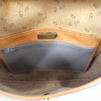 Christian Dior フランス製 オールド ショルダーバッグ PVC レザー グレー CDロゴ