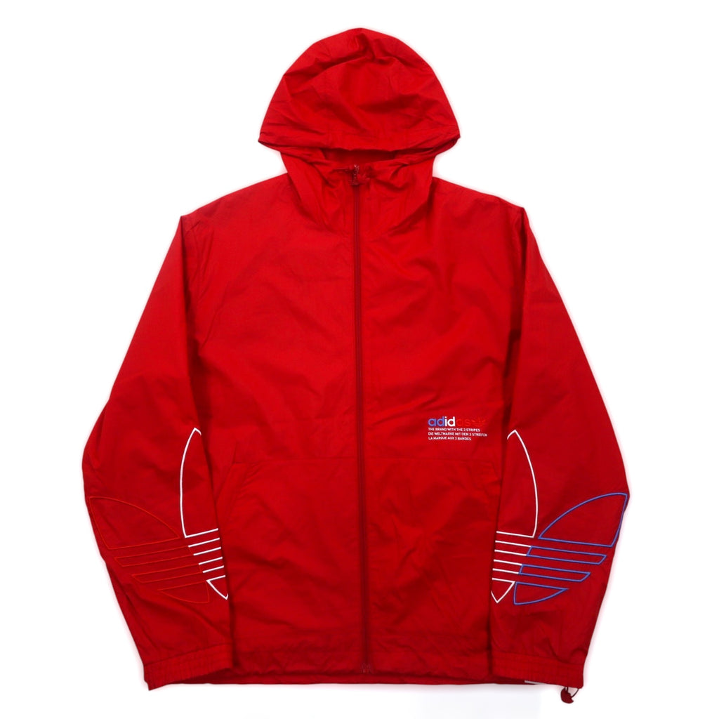 adidas originals Adicolor Windbreaker Nylon Jacket M Red Trefoil Logo Adicolor FTO Windbreaker Jacket GN3561