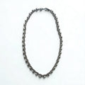 Vintage Silver Necklace Teardrop 2-Way Necklace/Bracelet, PT100 SV, Silver, Platinum