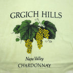 Hanes 80's USA Made BEEFY-T Vintage Single Stitch T-Shirt XL Yellow GRGICH HILLS