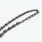 Vintage Silver Necklace Teardrop 2-Way Necklace/Bracelet, PT100 SV, Silver, Platinum