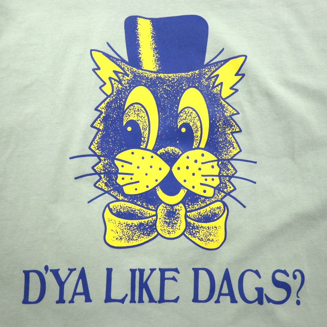 BLACKWEIRDOS Printed DAG Tee, Size L, Green, 24SP-T502, Made in Japan