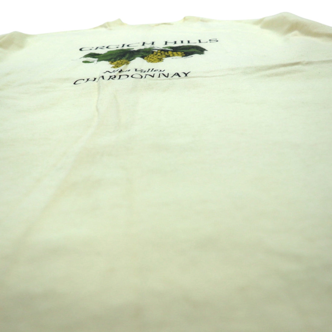 Hanes 80's USA Made BEEFY-T Vintage Single Stitch T-Shirt XL Yellow GRGICH HILLS