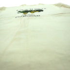 Hanes 80's USA Made BEEFY-T Vintage Single Stitch T-Shirt XL Yellow GRGICH HILLS