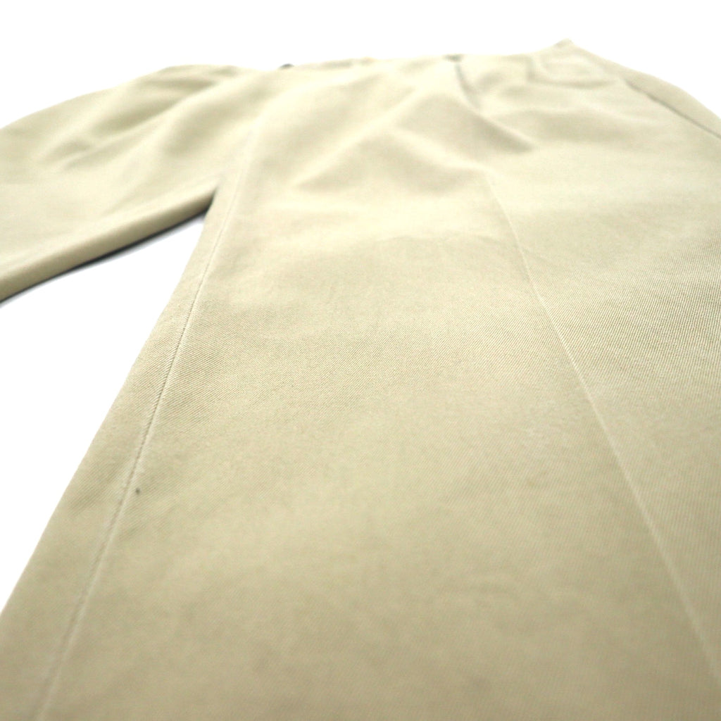 NAUTICA タック ワイド チノパンツ L ベージュ CLASSIC FIT コットン RIGGER