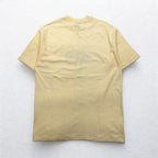 Hanes 80's USA Made BEEFY-T Vintage Single Stitch T-Shirt XL Yellow GRGICH HILLS