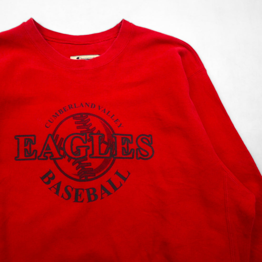 Champion Reverse Weave Premium Reverse Weave Sweatshirt, Size XL, Red, Fleece-Lined, Baseball, Eagles Baseball