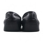 Salvatore Ferragamo driving shoes, loafers, slip-ons, size 26cm, black leather, made in Italy