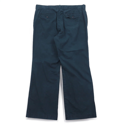 BANANA REPIBLIC Wide Chino Pants Size 35 Moss Green Cotton Boot Fit