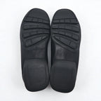 Salvatore Ferragamo driving shoes, loafers, slip-ons, size 26cm, black leather, made in Italy