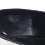 Salvatore Ferragamo driving shoes, loafers, slip-ons, size 26cm, black leather, made in Italy