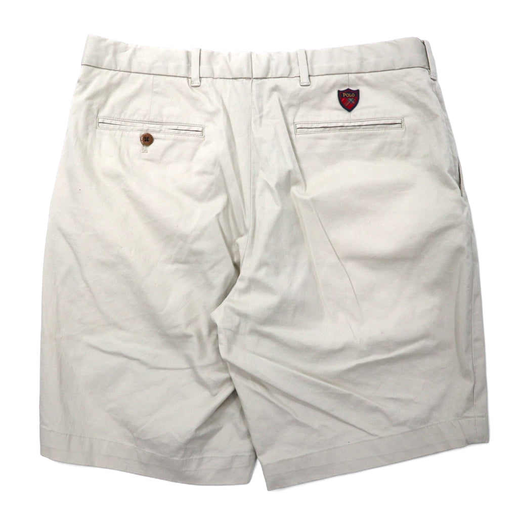 POLO GOLF RALPH LAUREN Polo Chino Shorts, Size 34, Beige, Cotton Stretch, COTTON TWILL WITH STRETCH