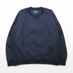 Brooks Brothers ピステ プルオーバー ナイロンジャケット L ネイビー サイドリブ 防水 ST ANDREWS LINKS