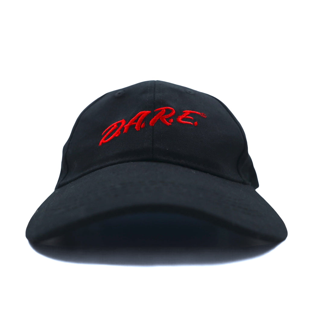 DARE Snapback Baseball Cap ONE Black Cotton