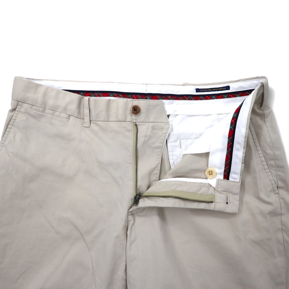 POLO GOLF RALPH LAUREN Polo Chino Shorts, Size 34, Beige, Cotton Stretch, COTTON TWILL WITH STRETCH