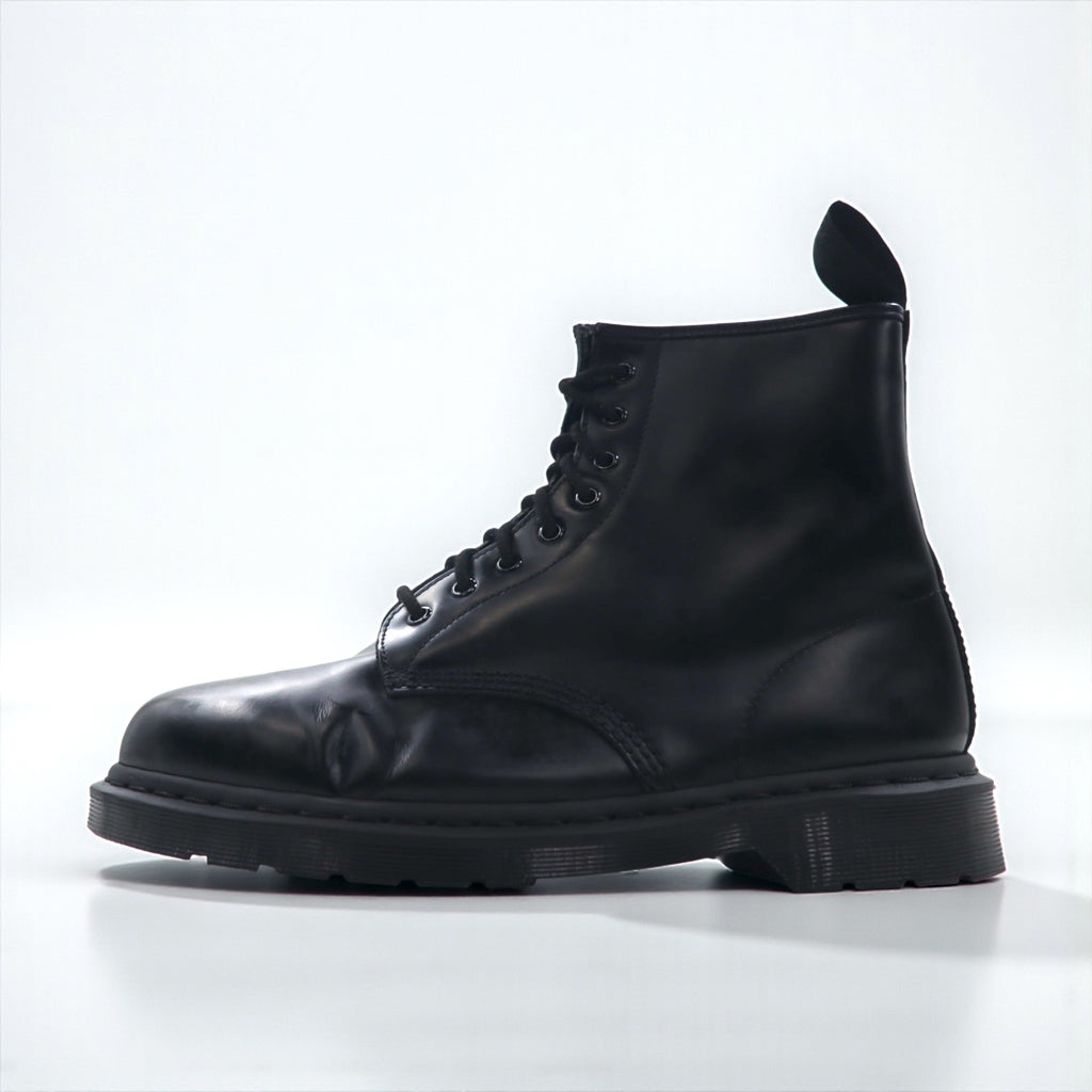 Dr. Martens 1460 Mono 8-Eye Boots, Black Stitching, Lace-Up 30cm, Leather
