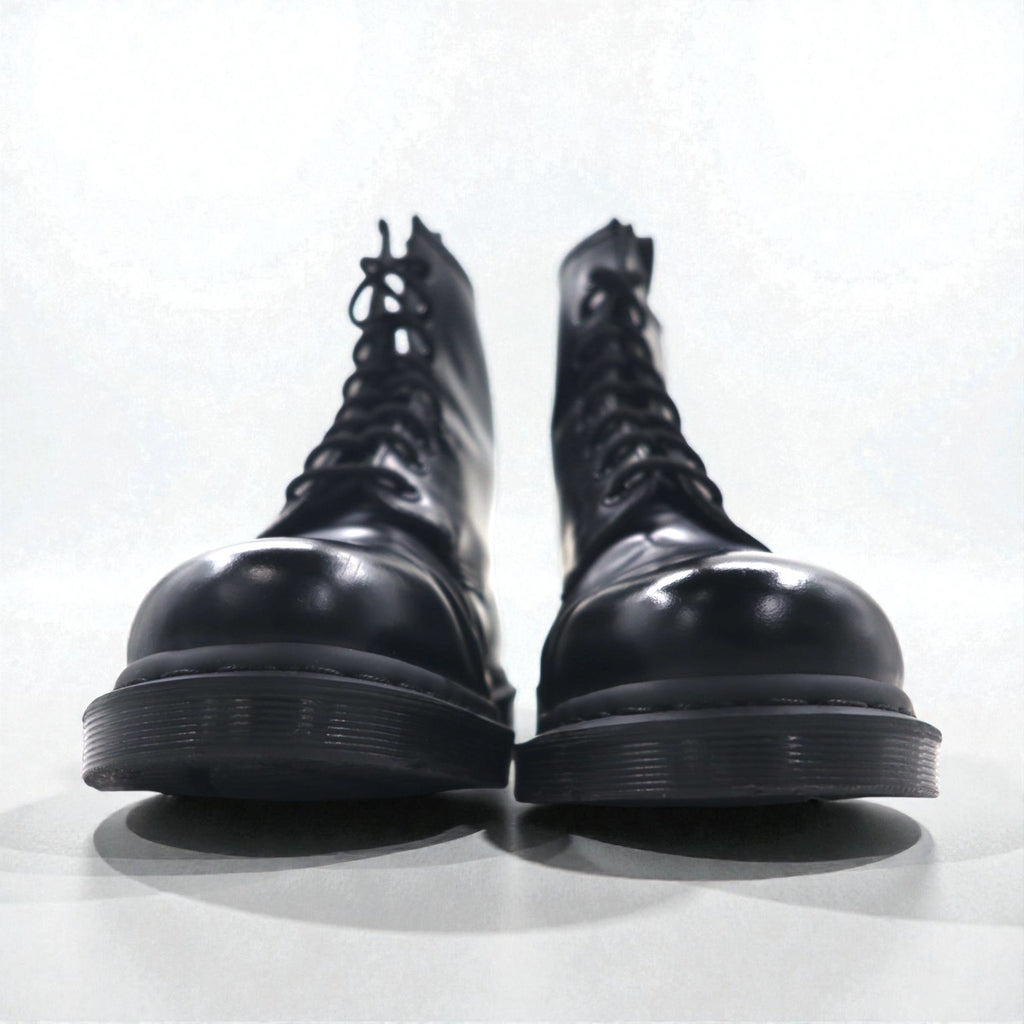 Dr. Martens 1460 Mono 8-Eye Boots, Black Stitching, Lace-Up 30cm, Leather