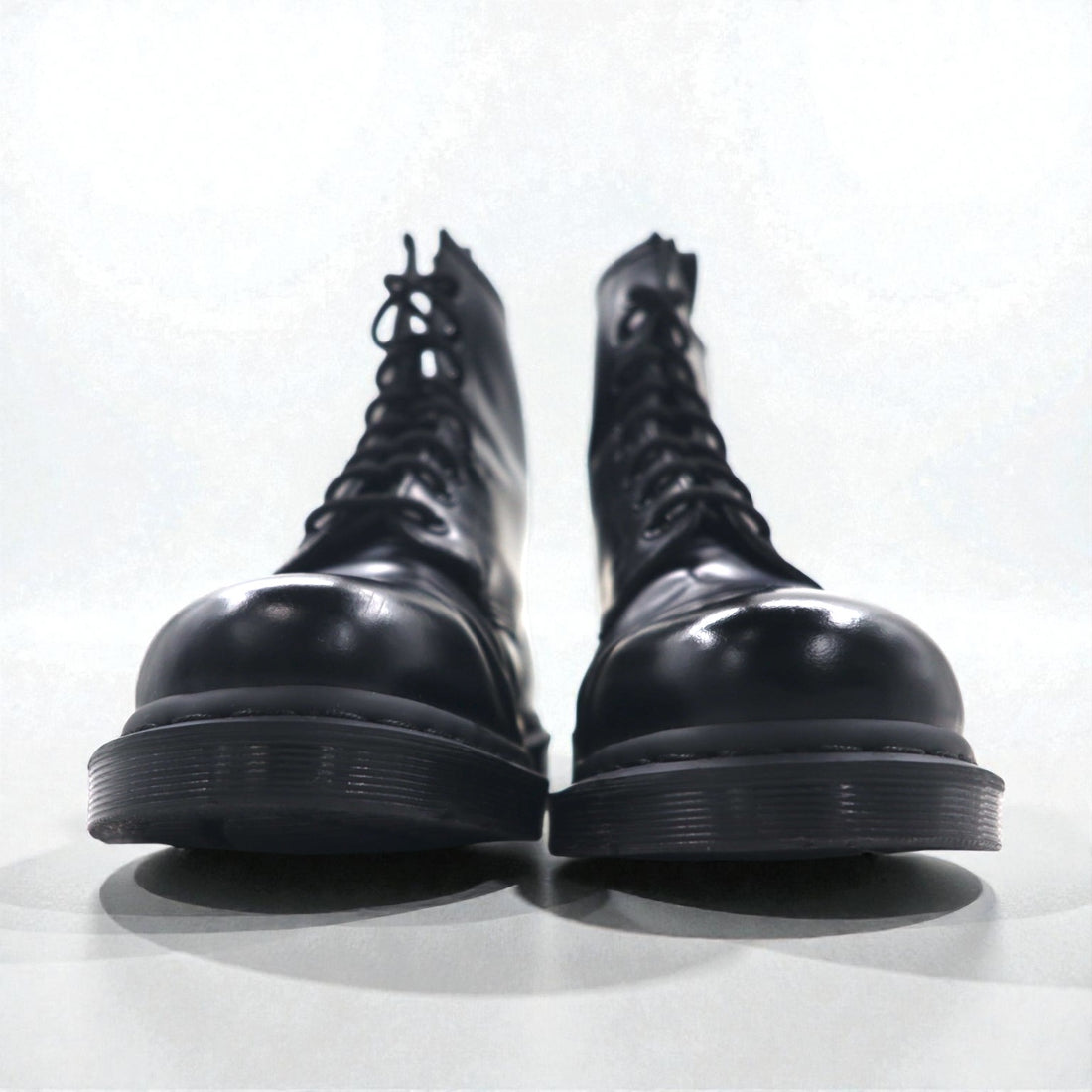 Dr. Martens 1460 Mono 8-Eye Boots, Black Stitching, Lace-Up 30cm, Leather
