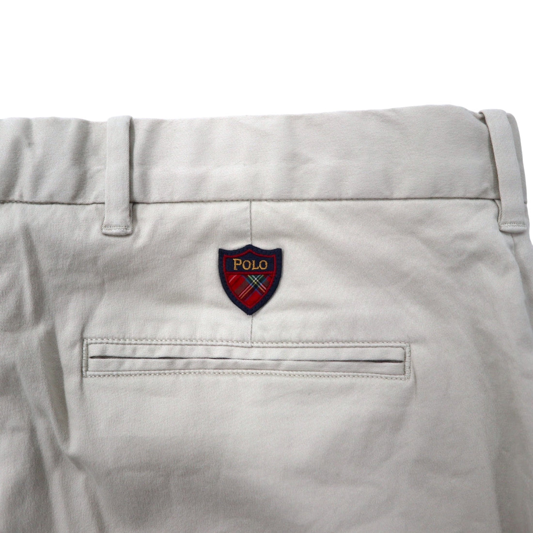 POLO GOLF RALPH LAUREN Polo Chino Shorts, Size 34, Beige, Cotton Stretch, COTTON TWILL WITH STRETCH