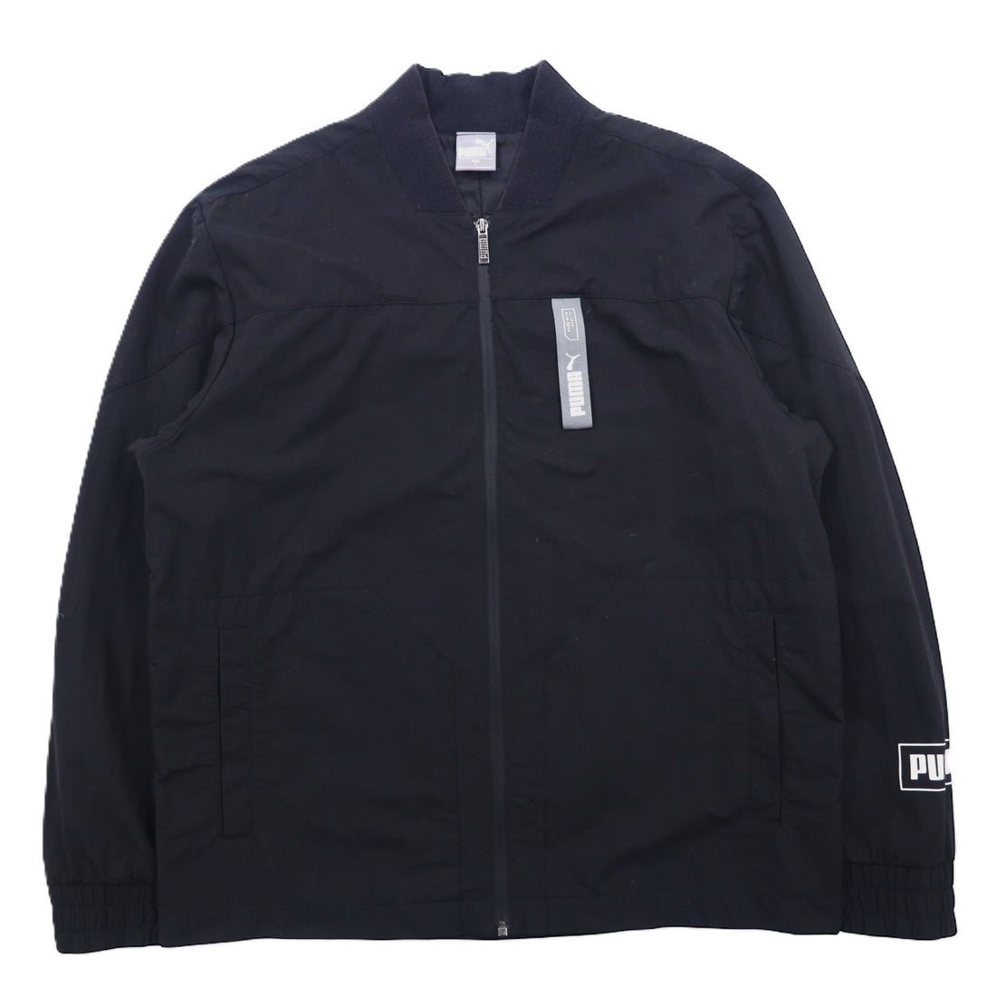 日本然リトテ-古着オンライン-PUMA ウーブンジャケット ウインドブレイカー L ブラック ナイロン ロゴ 581075-PUMA Woven Jacket Windbreaker L Black Nylon Logo 581075