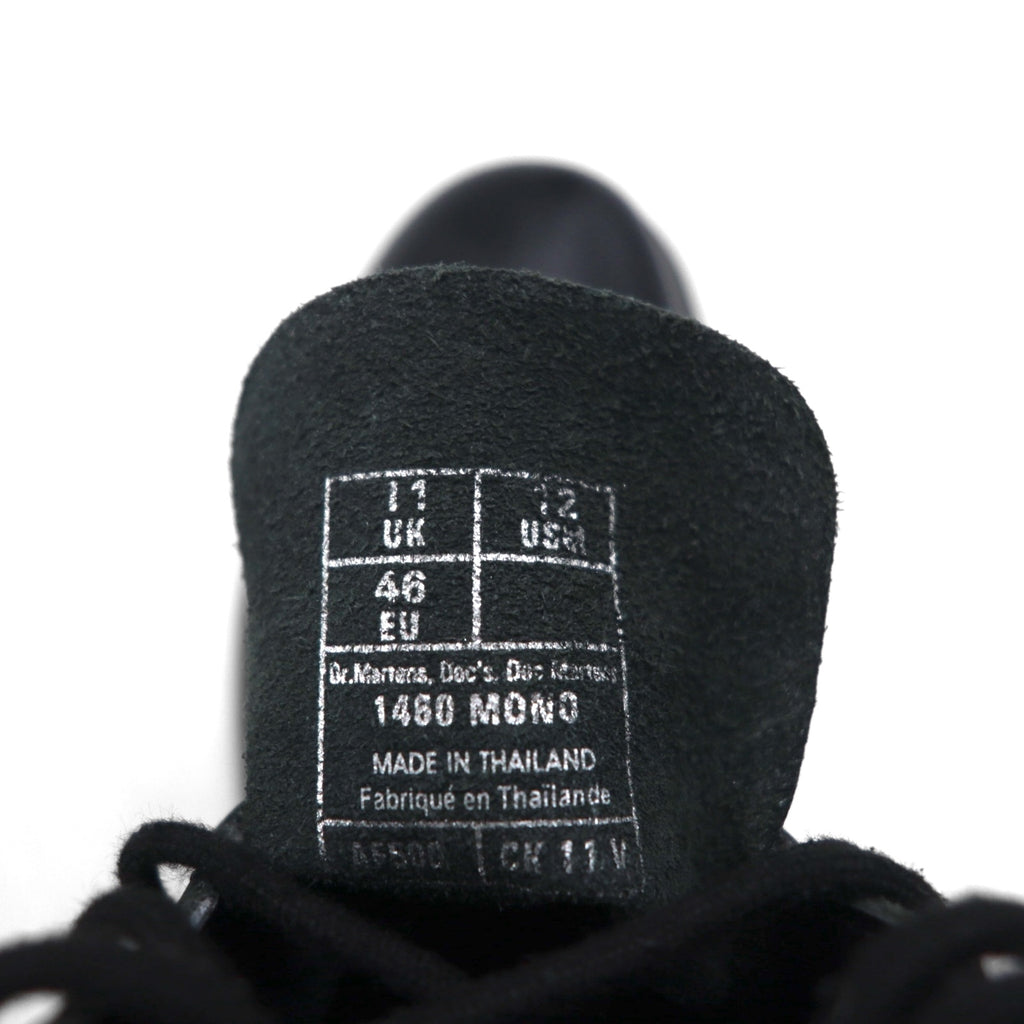 Dr. Martens 1460 Mono 8-Eye Boots, Black Stitching, Lace-Up 30cm, Leather