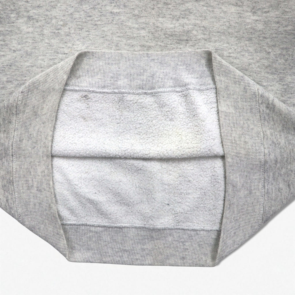 JC PENNEY 90s USA Made Crew Neck Sweatshirt, Size L, Gray, Solid Color, USA Olympic Logo Embroidery