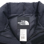 THE NORTH FACE Nuptse Goose Down Vest, Medium, Black Nylon, with Hood Storage and Drawcord