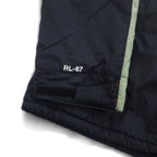 POLO JEANS Co. RALPH LAUREN 90年代 フード収納式 マウンテンパーカー L グリーン ブラック ナイロン リップストップ