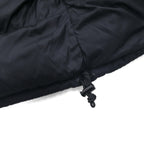 THE NORTH FACE Nuptse Goose Down Vest, Medium, Black Nylon, with Hood Storage and Drawcord