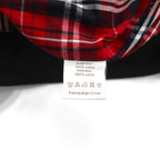 L'HOMME MODERNE Swing Top Harrington Jacket, Size L, Navy, Checked Cotton Lining