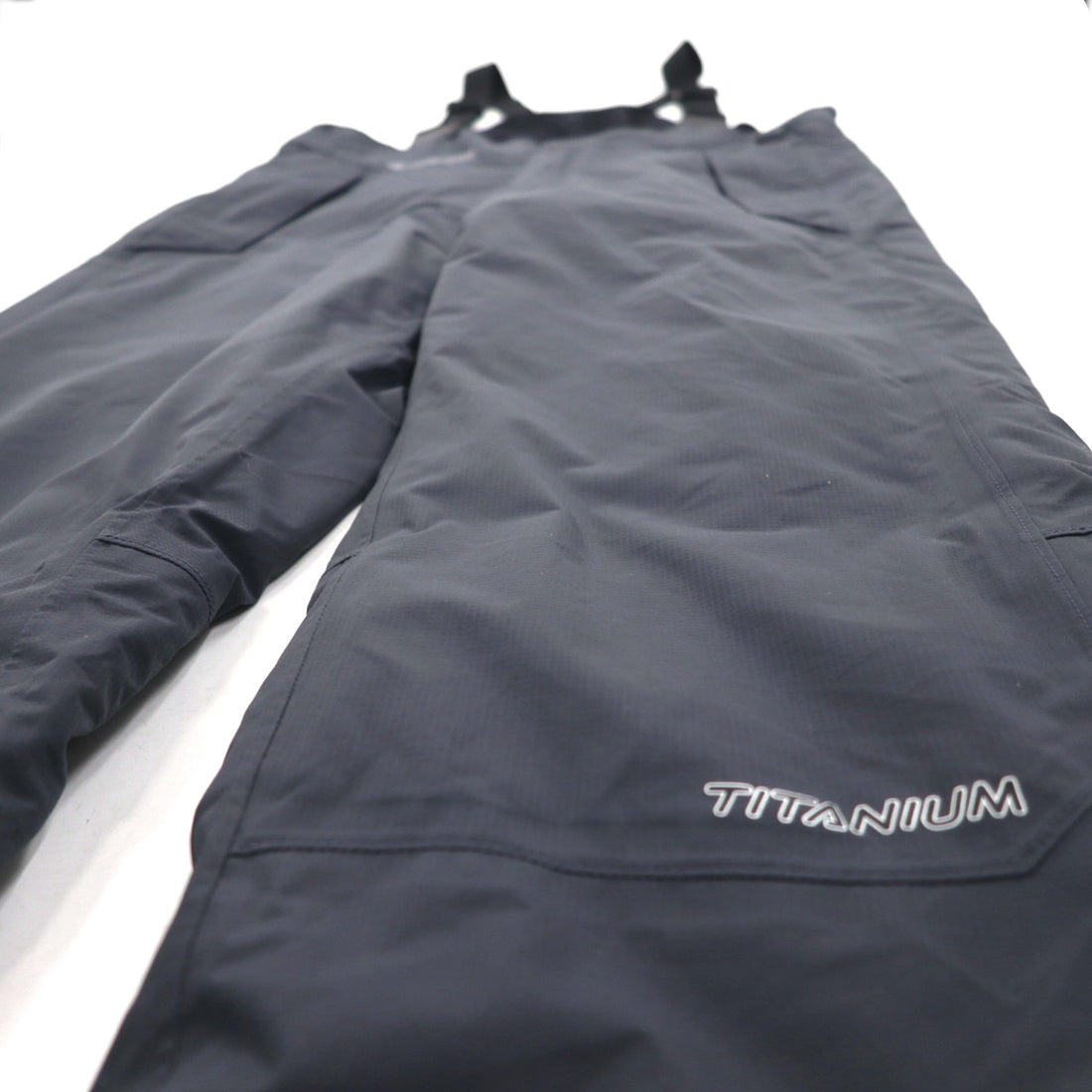 Columbia TITANIUM Snow Bib Pants, Waterproof Overalls, Gray Padded, Size L, Ski/Snowboard Wear, EM8025