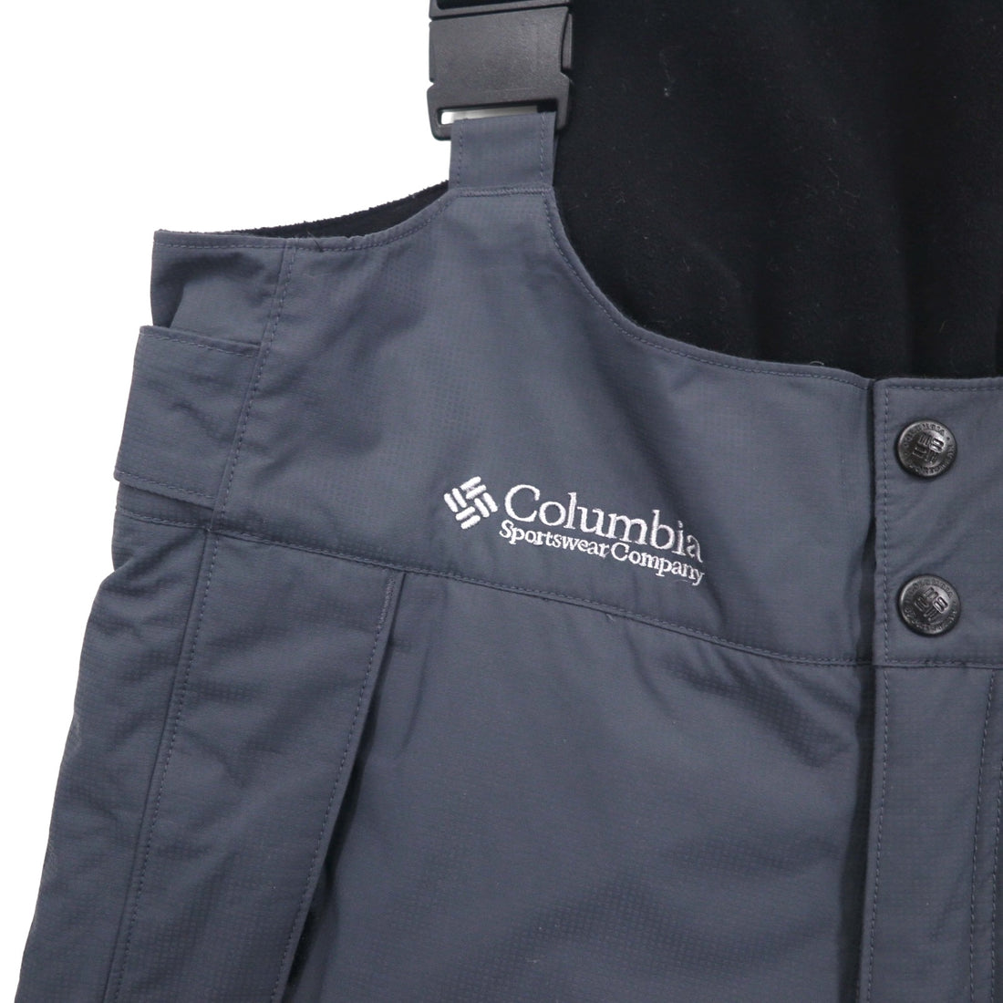 Columbia TITANIUM Snow Bib Pants, Waterproof Overalls, Gray Padded, Size L, Ski/Snowboard Wear, EM8025