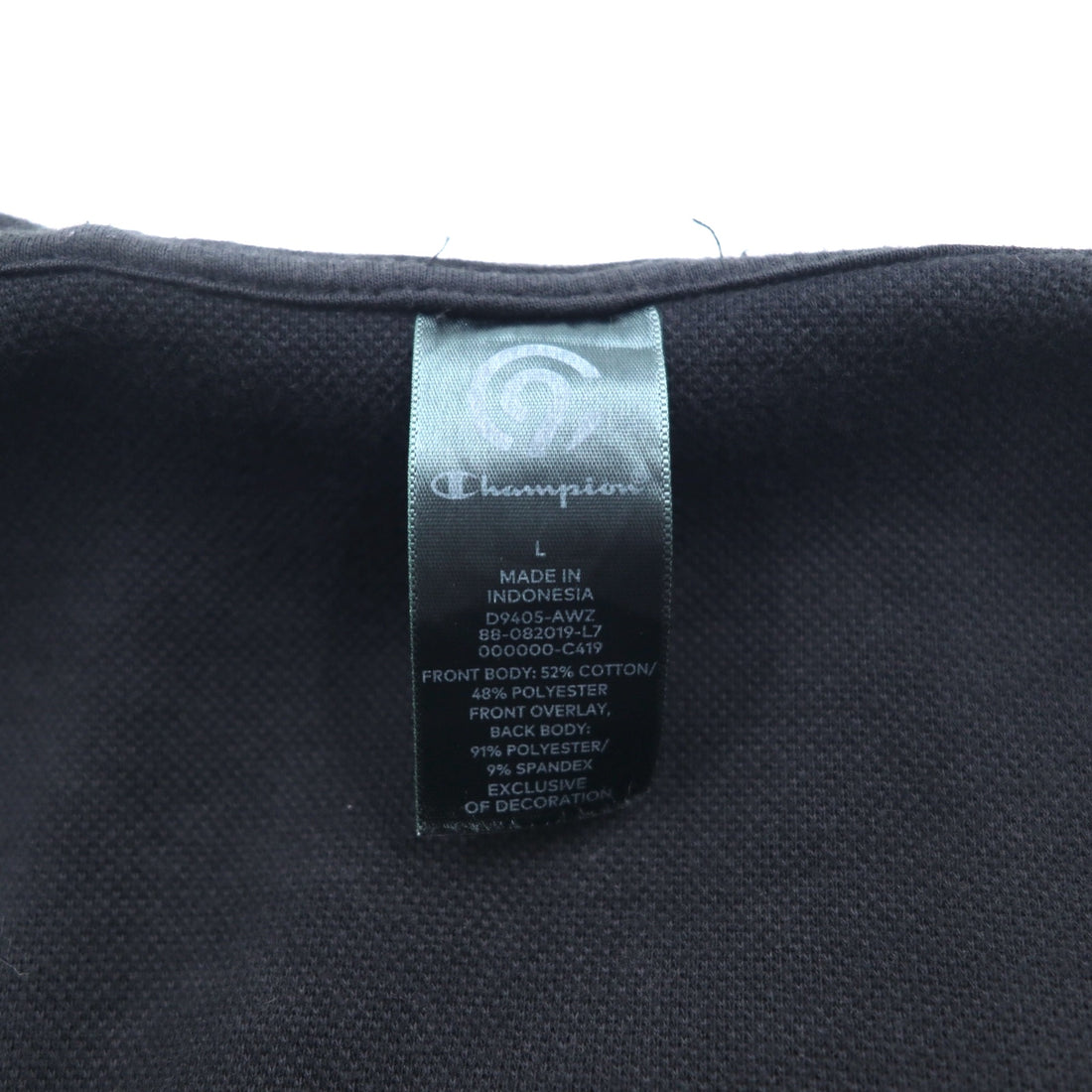 C9 by Champion フルジップパーカー L ブラック コットン ポリエステル