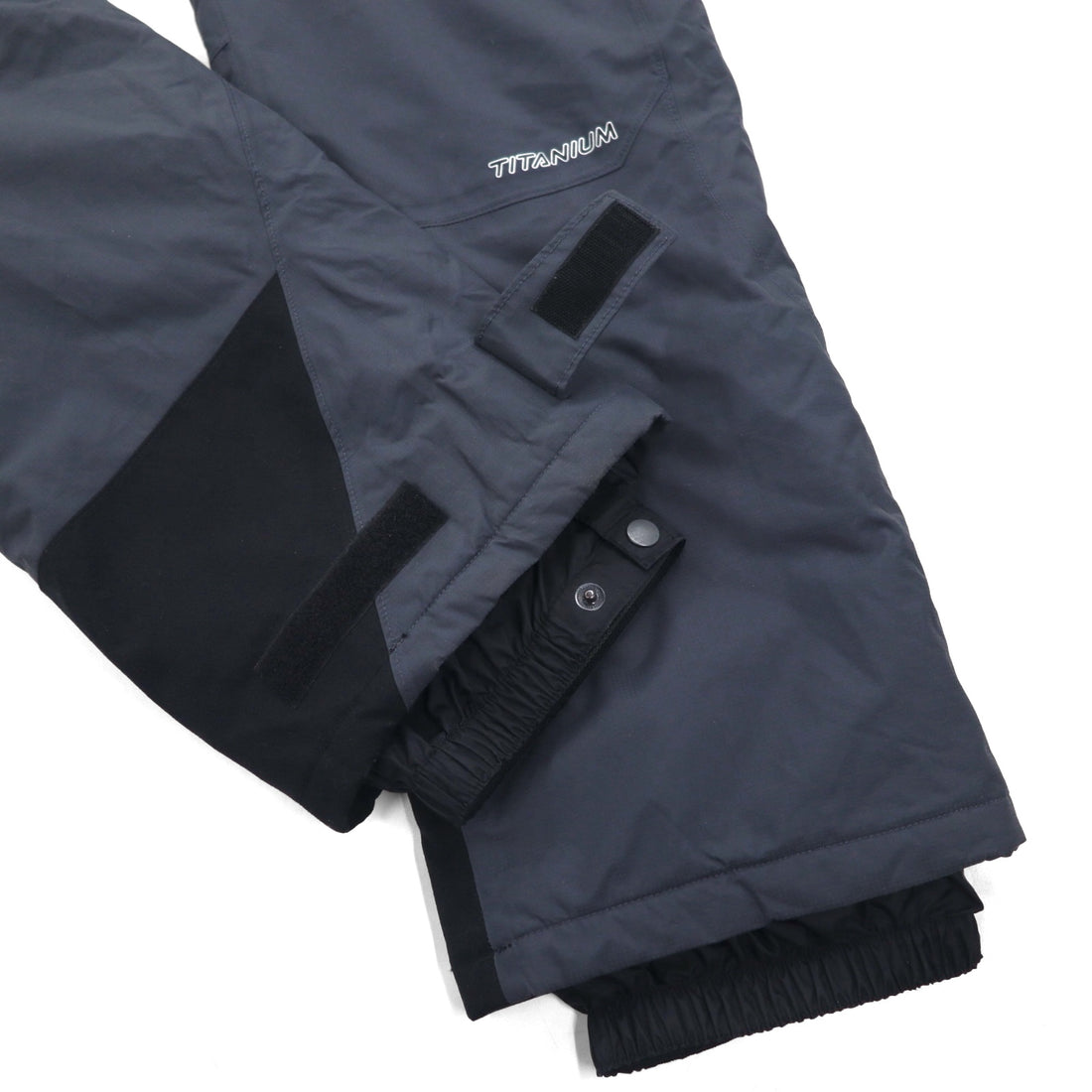 Columbia TITANIUM Snow Bib Pants, Waterproof Overalls, Gray Padded, Size L, Ski/Snowboard Wear, EM8025